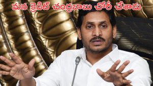 YS Jagan Mohan Reddy: చంద్రబాబు చేసిందేం లేదు..  మన క్రెడిట్ చోరీ చేశాడు.. జగన్ విమర్శలు