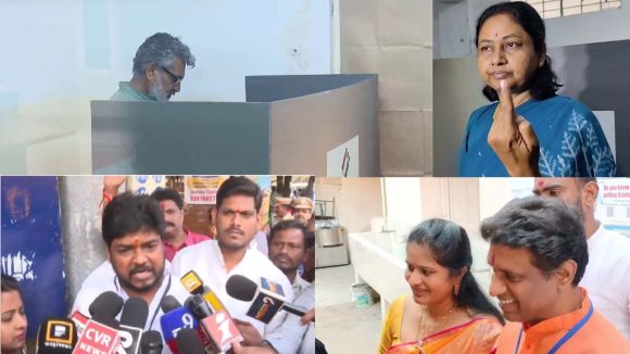 Jubilee Hills Polling: జూబ్లీహిల్స్ పోలింగ్..  ఓటు హక్కు వినియోగించుకున్న సినీ, రాజకీయ ప్రముఖులు
