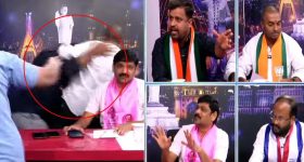 Congress Vs BJP: లైవ్‌లో పొట్టు పొట్టు కొట్టుకున్న కాంగ్రెస్, బీజేపీ లీడర్స్..