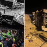 Bus Accident: కాంక్రీట్ నిర్మాణాన్ని ఢీకొన్న బస్సు.. స్పాట్‌లో 15 మంది మృతి, అర్ధరాత్రి తర్వాత ఘటన