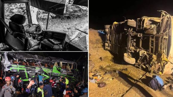 Bus Accident: కాంక్రీట్ నిర్మాణాన్ని ఢీకొన్న బస్సు.. స్పాట్‌లో 15 మంది మృతి, అర్ధరాత్రి తర్వాత ఘటన