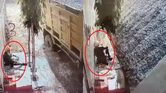 MP Truck Accident Video: ఇంటి ముందు కూర్చొంచే.. ట్రక్ రూపంలో వచ్చిన మృత్యువు