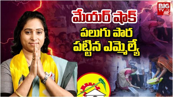 Andhra Pradesh News: మేయర్ షాక్.. పలుగు పార పట్టిన మేయర్