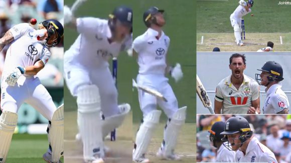 Aus vs Eng 3rd Test: పిడుగుల్లాంటి బంతులు, మిచెల్ స్టార్క్ దెబ్బ‌కు స్టోక్స్ ఫ్యూజులు ఔట్.. వీడియో వైర‌ల్‌