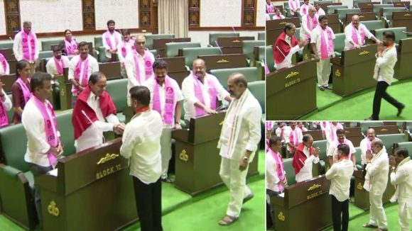 Telangana Assembly: కేసీఆర్‌‌తో మాట్లాడిన సీఎం రేవంత్.. అటెండెన్స్ తర్వాత బయటకు! చిక్కిన కేటీఆర్