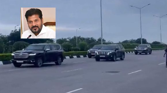 CM Revanth: సీఎం రేవంత్ కాన్వాయ్‌కు తృటిలో తప్పిన పెను ప్రమాదం.. ఓఆర్ఆర్‌పై పేలిన వాహనం టైర్