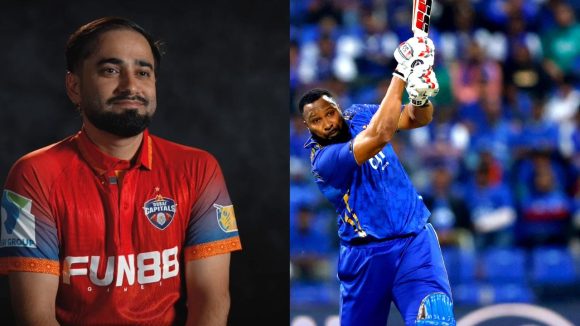DC Vs MIE : పొలార్డ్ విధ్వంసం.. ఒకే ఓవ‌ర్ లో 6, 4, 2, 6, 6, 6