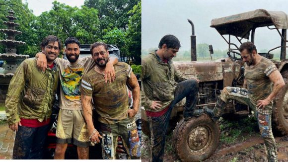 Dhoni – salman: ట్రాక్టర్ తో పొలం దున్నిన ధోని & సల్మాన్.. ఒళ్ళంతా బురదతో
