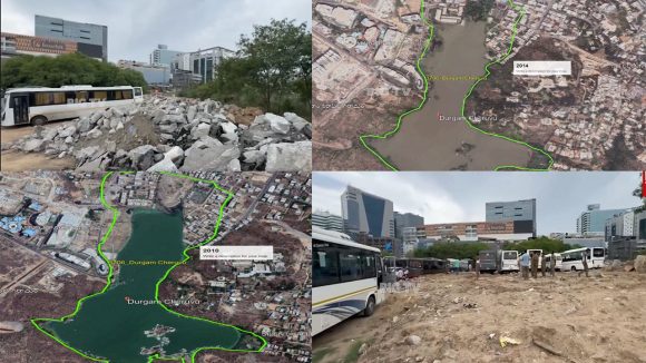 Durgam Cheruvu: దుర్గం చెరువు ఆక్రమ‌ణ‌లకు హైడ్రా చెక్‌..