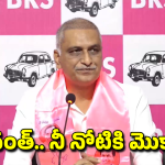 Harish Rao On Congress: కేసీఆర్ స్టేట్స్ మెన్, రేవంత్ రెడ్డి స్ట్రీట్ రౌడీ.. హరీశ్ రావు సంచలన వ్యాఖ్యలు