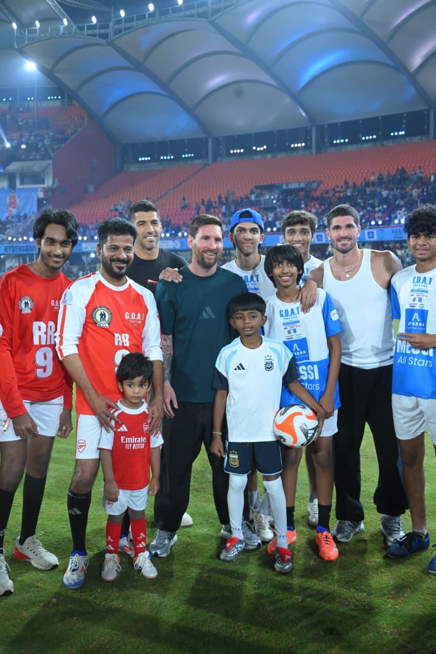 CM Revanth Reddy Vs Lionel Messi Photo Gallery