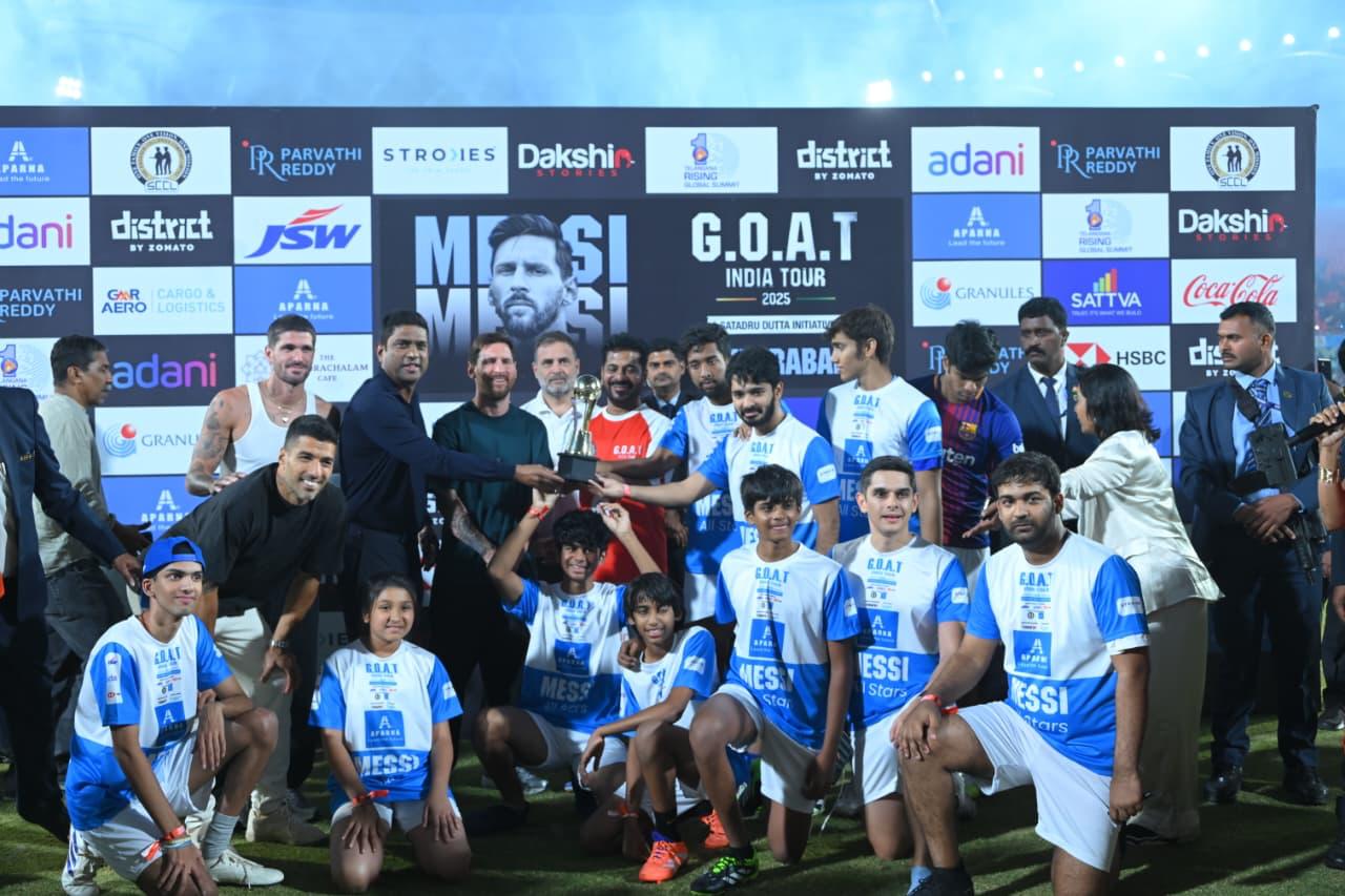 CM Revanth Reddy Vs Lionel Messi Photo Gallery