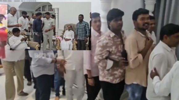 KCR: కేసిఆర్ ఇంటి వద్ద సందడి.. గులాబీ బాస్‌ను చూసేందుకు తరలివచ్చిన అభిమానులు