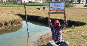 Karimnagar: కరీంనగర్‌లో టీటీడీ ఆలయ నిర్మాణం.. యువకుడి వినూత్న నిరసన
