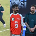 CM Revanth vs Lionel Messi: మెస్సీ కిక్ అదుర్స్‌..స్టేడియం రూఫ్ పైన ప‌డిన బంతి.. రాహుల్‌, రేవంత్ కు గిఫ్ట్