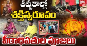 Mancherial district: తవ్వకాల్లో శక్తిస్వరూపం... పీఠాధిపతుల పూజలు
