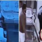Viral Video: అంతా క్షణాల్లో.. సోఫా నుంచి లేచాడు, ఒక్కసారి పేలిన గన్..  వీడియో వైరల్