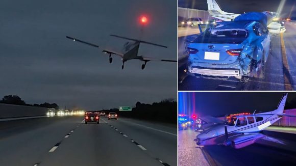 Flight Accident Video: హైవేపై కారు మీద ల్యాండైన విమానం.. విన్యాసం కాదు, ఘోర ప్రమాదం