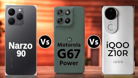 Smartphone comparison: రియల్‌మీ నార్జో 90 vs మోటో G67 పవర్ vs ఐకూ Z10R.. మిడ్‌రేంజ్ లో ఏది బెస్ట్?