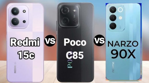Smartphone Comparison: రియల్‌మీ నార్జో 90x vs పోకో C85 vs రెడ్‌మి 15C.. తక్కువ బడ్జెట్‌లో ఏది బెస్ట్?