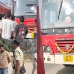 Sangareddy district: ర్యాష్ డ్రైవింగ్.. స్కూల్ విద్యార్థులకు తప్పిన పెను ప్రమాదం