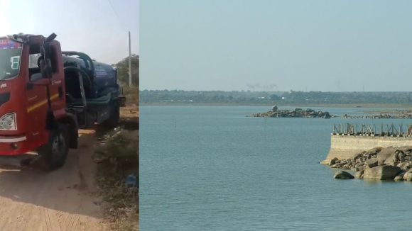 Gandipet Reservoir: గండిపేట చెరువులో సెప్టిక్ ట్యాంక్ వ్యర్థాలు.. వాటర్ ట్యాంకర్ల మాఫియా పనేనా?