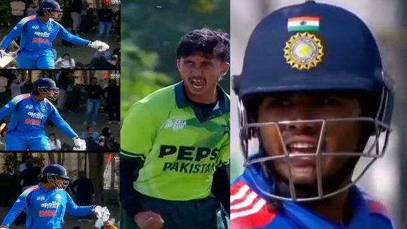 U19 Asia Cup 2025 Final: మా బూట్లు నాకండి రా..పాకిస్తాన్ బౌల‌ర్ కు వైభ‌వ్,ఆయూష్‌ స్ట్రాంగ్ కౌంట‌ర్