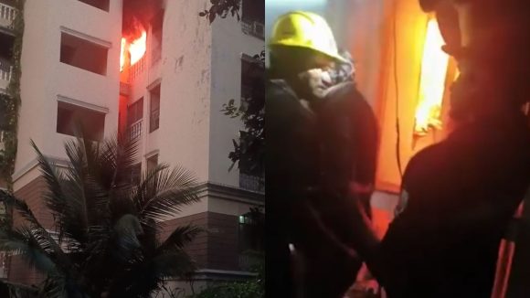 Fire Incident: ఘోర అగ్నిప్రమాదం.. అపార్ట్‌మెంట్‌‌లో పేలిన సిలిండర్.. భయంతో జనాలు పరుగులు