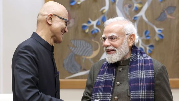 Satya Nadella Meets PM Modi: ప్రధానీతో సత్య నాదెళ్ల భేటీ.. భారత్‌లో మైక్రోసాఫ్ట్ రూ.1.5 లక్షల కోట్ల పెట్టుబడులకు గ్రీన్ సిగ్నల్