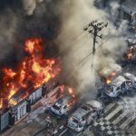 Fire Accident in USA: అమెరికాలో భారీ పేలుడు.. 3 బిల్డింగ్‌లు తుక్కుతుక్కు