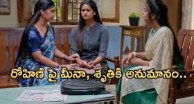 Gundeninda GudiGantalu Today episode: మీనా మాట విన్న బాలు.. శృతికి పురిటీ నొప్పులు..రోహిణి ఇలా దొరికిపోయిందేంటి..?