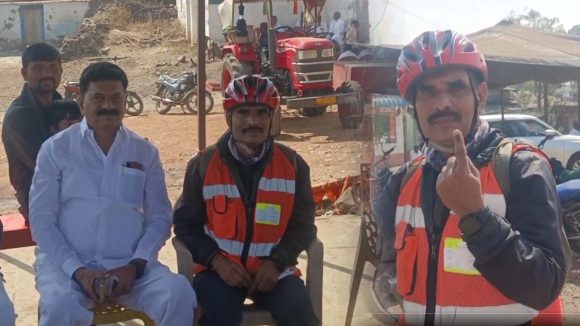 Panchayat Elections: సైకిల్ మీద 148 కిమీలు ప్రయాణించి మరీ ఓటేసిన మాజీ సైనికుడు, సెల్యూట్ చేయాల్సిందే!
