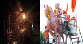 Warangal: వరంగల్‌లో హై టెన్షన్.. ఛత్రపతి శివాజీ విగ్రహానికి నిప్పు..