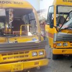School Bus Accident: డ్రైవర్‌ డ్రంకెన్‌ డ్రైవింగ్‌.. లారీని ఢీకొట్టిన స్కూల్ బస్సు.. స్పాట్‌లో