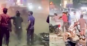 Guntur: గుంటూరులో అర్ధరాత్రి యువకుల వీరంగం.. నడిరోడ్డుపై పొట్టుపొట్టు కొట్టుకున్న బావ-బామ్మర్దులు