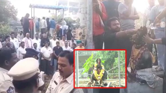 AP News: కృష్ణుడి విగ్రహం టచ్ చేస్తే ఊరుకోం.. మంగళగిరిలో హై టెన్షన్