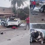 Road Accident: ఘోర రోడ్డు ప్రమాదం.. డివైడర్‌ను ఢీ కొట్టి ఎగిరిపడిన కారు, స్పాట్‌లో