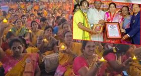 Anakapalli News: సంపూర్ణ నారాయణీయం పారాయణ.. బుక్ ఆఫ్ రికార్డ్స్‌లో స్థానం