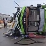 Travel Bus Accident: ట్రావెల్స్ బస్సు బోల్తా.. ఏపీ నుంచి బెంగుళూరు వెళ్తుండగా ఘటన, స్పాట్‌లో 11 మంది