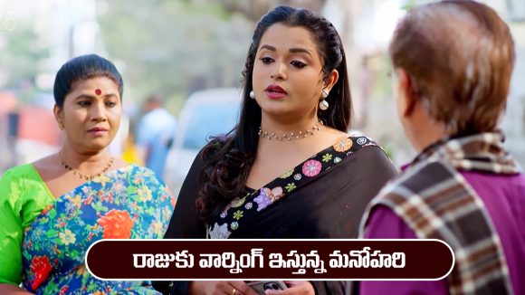 Nindu Noorella Saavasam Serial Today January 14th: ‘నిండు నూరేళ్ల సావాసం’ సీరియల్‌: రాజుకు వార్నింగ్ ఇచ్చిన మనోహరి  