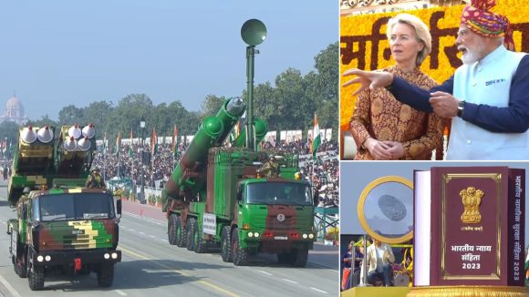 Delhi Republic day Celebrations: ఢిల్లీలో ఘనంగా రిపబ్లిక్ డే వేడుకలు.. ఆకట్టుకున్న సైనికుల విన్యాసాలు, పాక్‌కు చెమటలు పట్టించినవి అవే