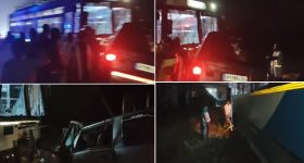 Road Accident: ఘోర రోడ్డు ప్రమాదం.. ఆర్టీసీ బస్సుని ఢీ కొన్న కారు.. స్పాట్ లో 11 మంది