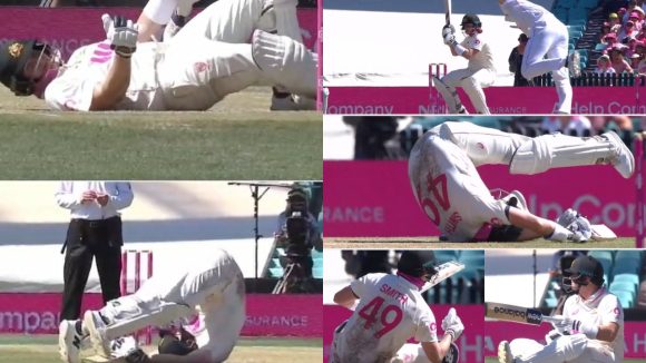 AUS VS ENG: బొక్కబోర్లా పడ్డ స్మిత్..ఇంగ్లాండ్ బౌల‌ర్ బౌలింగ్ చూడండి..త‌ల‌లు ప‌గిలిపోవాల్సిందే