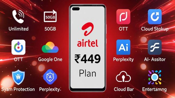 Airtel Rs449 Plan: ఉచితంగా డేటా, ఓటిటి, పర్‌ప్లెక్సిటీ ఏఐ, గూగుల్ One ఇంకా ఎన్నో.. ఎయిర్‌టెల్ కొత్త ప్లాన్