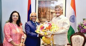 CM Chandrababu: ఏపీలో పర్యటించిన మారిషస్ అధ్యక్షుడు.. సీఎం చంద్రబాబు మర్యాద పూర్వక భేటీ