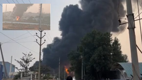 Fire Accident: SVS కెమికల్స్‌లో భారీ అగ్నిప్రమాదం.. ఎగసిపడుతున్న మంటలు