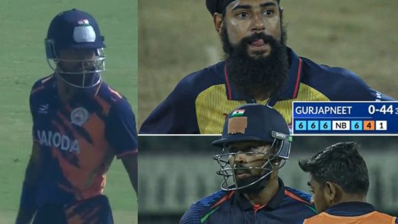 Hardik Pandya: హార్దిక్ పాండ్యా విధ్వంసం..ఒకే ఓవర్ లో 5 సిక్సులు..7వ వికెట్‌కు వచ్చి సెంచ‌రీ
