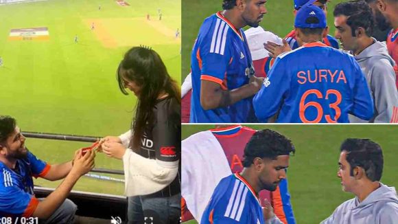 Ind vs NZ 2nd T20I: గ్రౌండ్ లోనే లేడీకి ప్ర‌పోజ్‌..టీమిండియా ముందు భారీ ల‌క్ష్యం..ఎంత టార్గెట్ అంటే