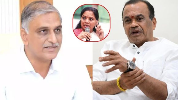 Komatireddy: కవితకు సమాధానం చెప్పు హరీష్.. కోమటిరెడ్డి సూటి ప్రశ్నలు