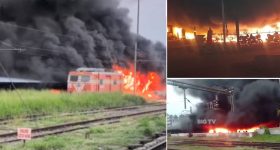 Railway Station Parking: రైల్వేస్టేషన్ పార్కింగ్‌లో అగ్నిప్రమాదం.. దాదాపు 400 బైక్‌లు దగ్దం, ఎలా జరిగింది?